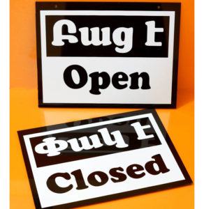 Ցուցանակ օրգանական ապակուց