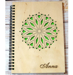 փայտե կազմով անհատական նոթատետր