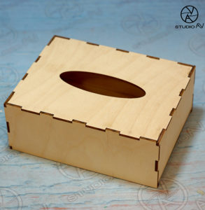 Անձեռոցիկի փայտե տուփ