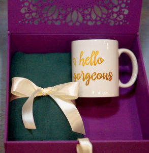 Փայտե տուփ մանուշակագույն