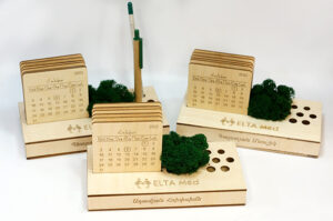 Օրացույց-օրգանայզեր բնական մամուռով