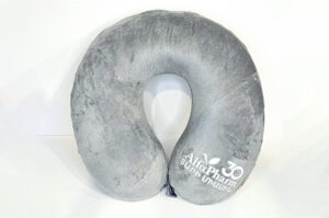 Travel pillow with logo